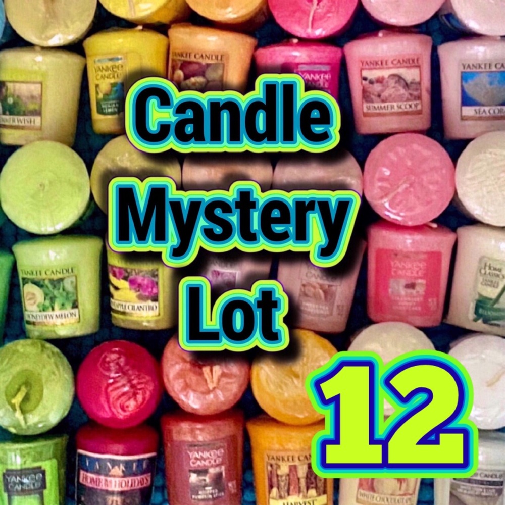 12 pc Yankee Candle Mystery Lot - Colorful Votives